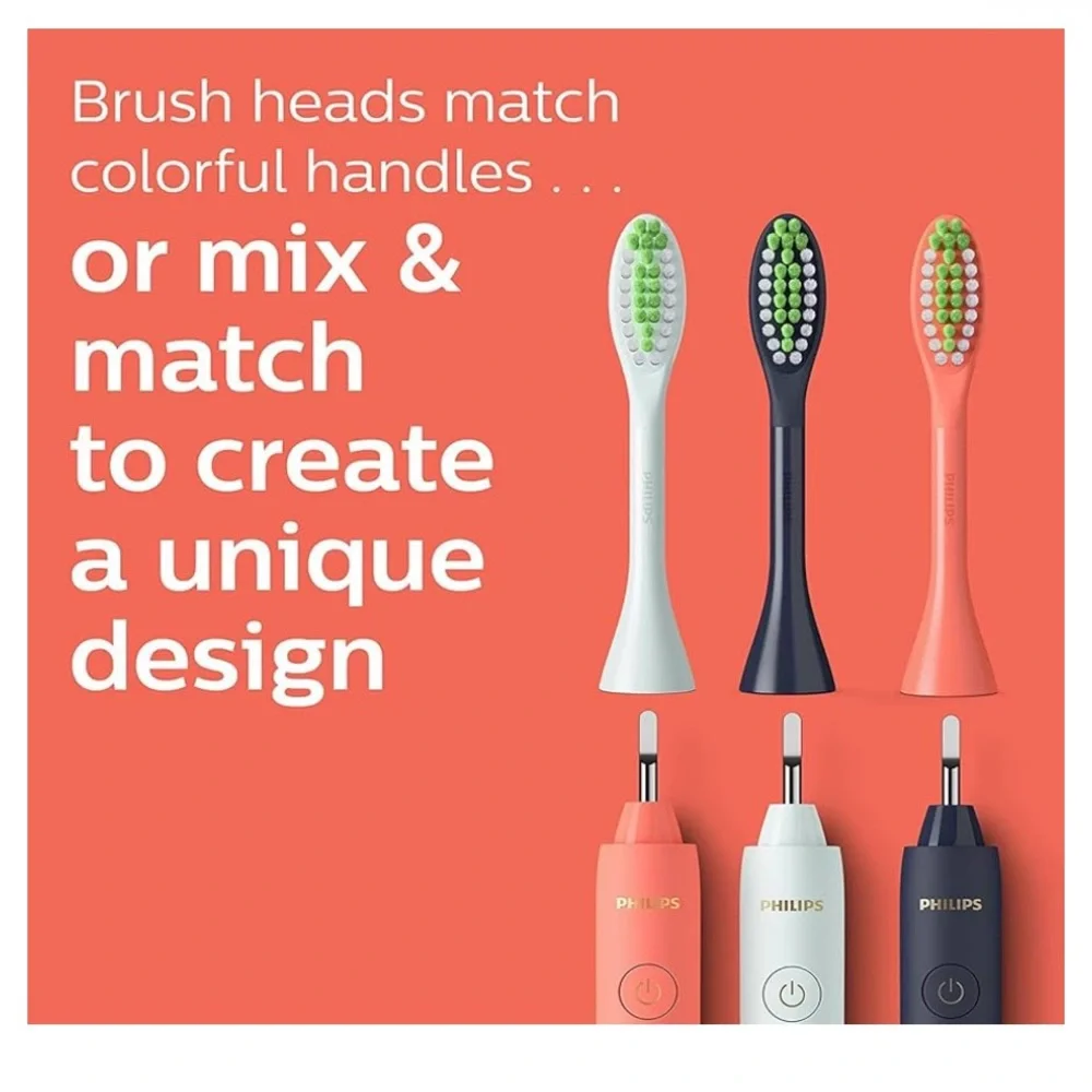 Philips One by Sonicare Miami Coral Replacement Brush Heads NEW‎